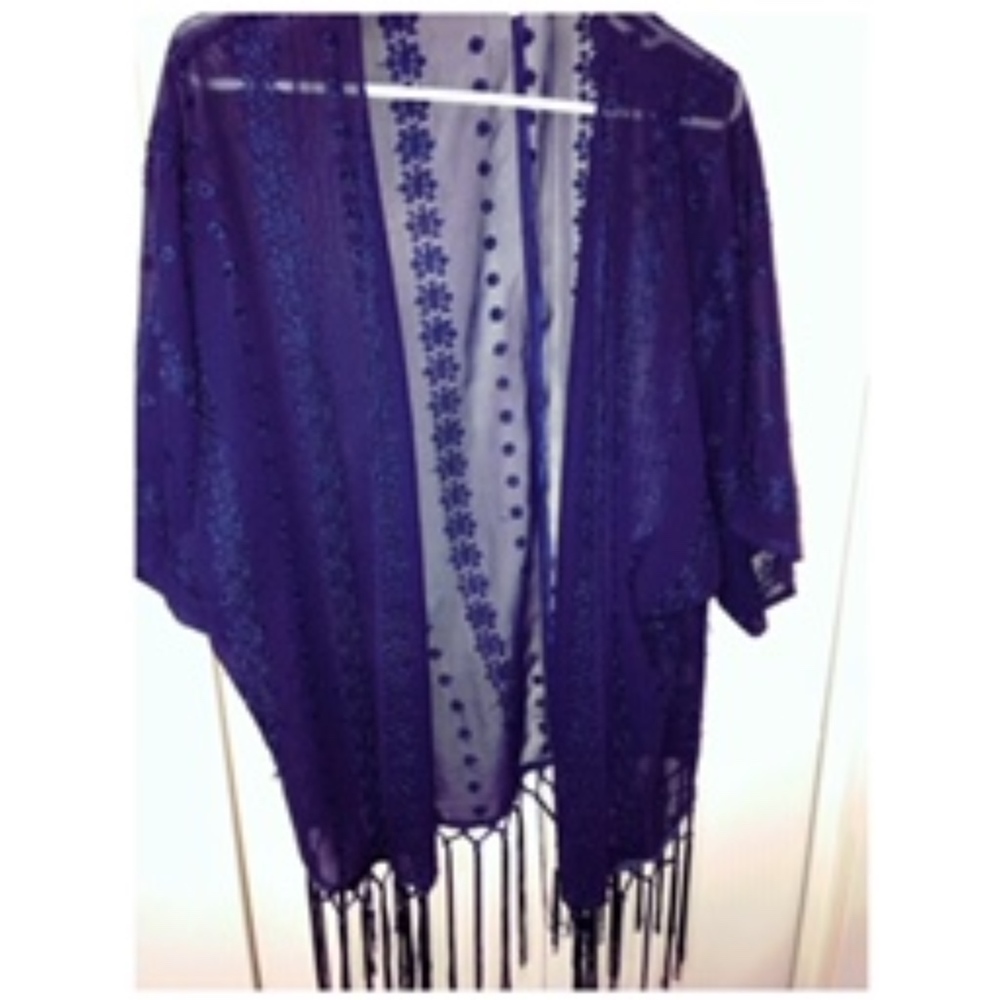 Navy blue Kimono